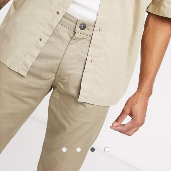 Two Pairs of ASOS Chinos -navy and khaki - Picture 4 of 16